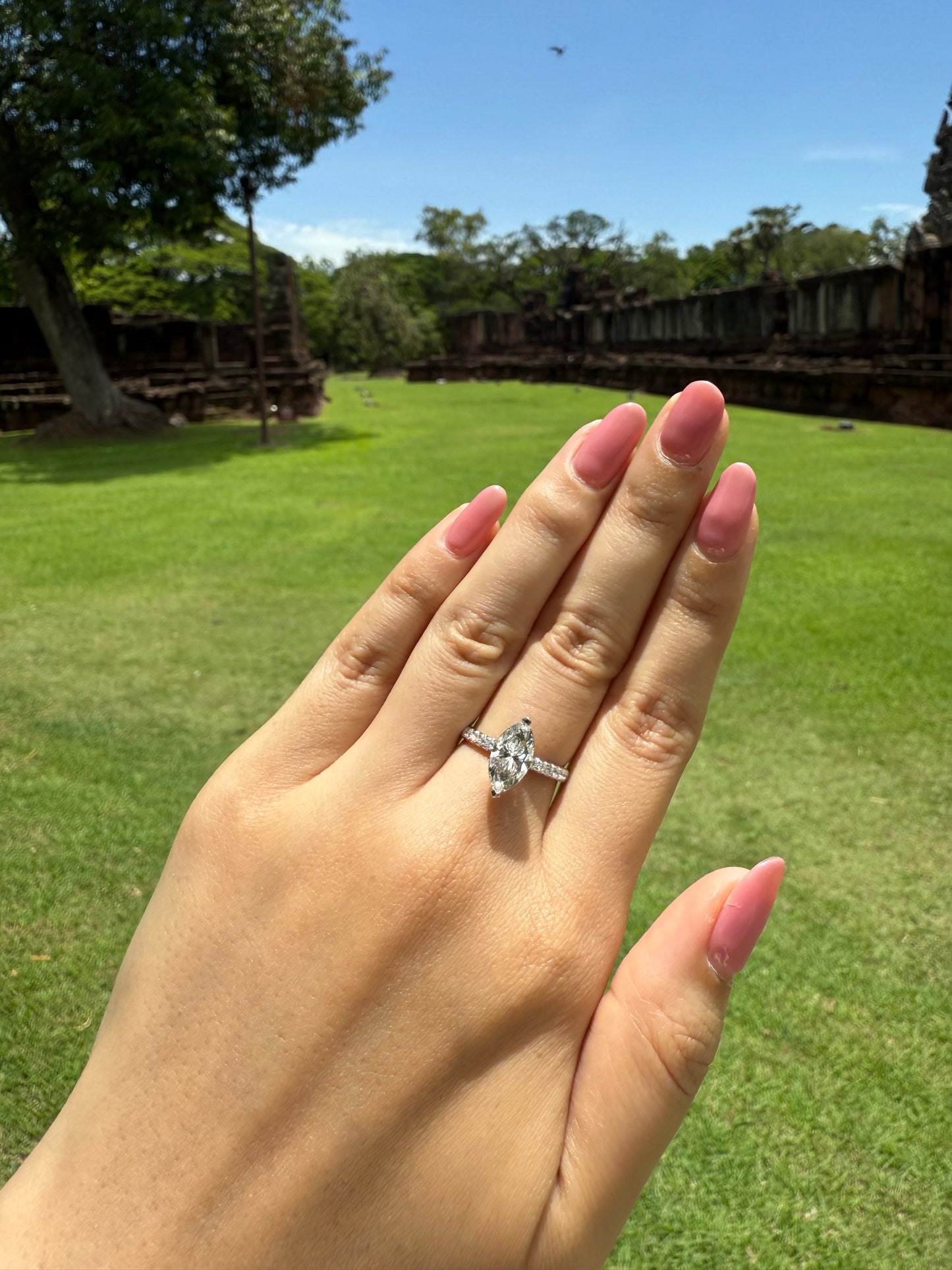 Marquise Cut Diamond Ring | 1.7ct | IGI Certified