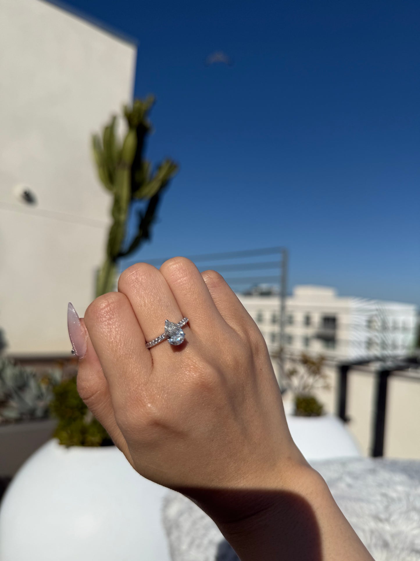 Pear Shaped Diamond Ring | 1.5ct | IGI Certified