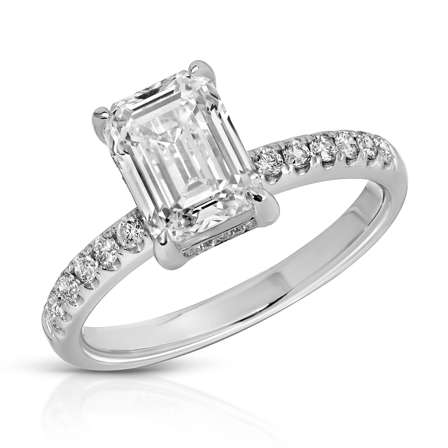 Emerald Cut Diamond Ring | 2ct | IGI Certified