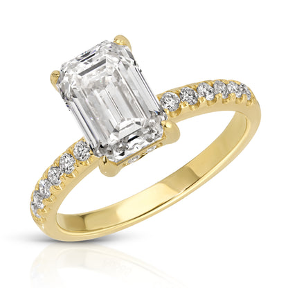 Emerald Cut Diamond Ring | 2ct | IGI Certified