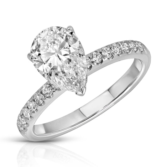 Pear Shaped Diamond Ring | 1.5ct | IGI Certified